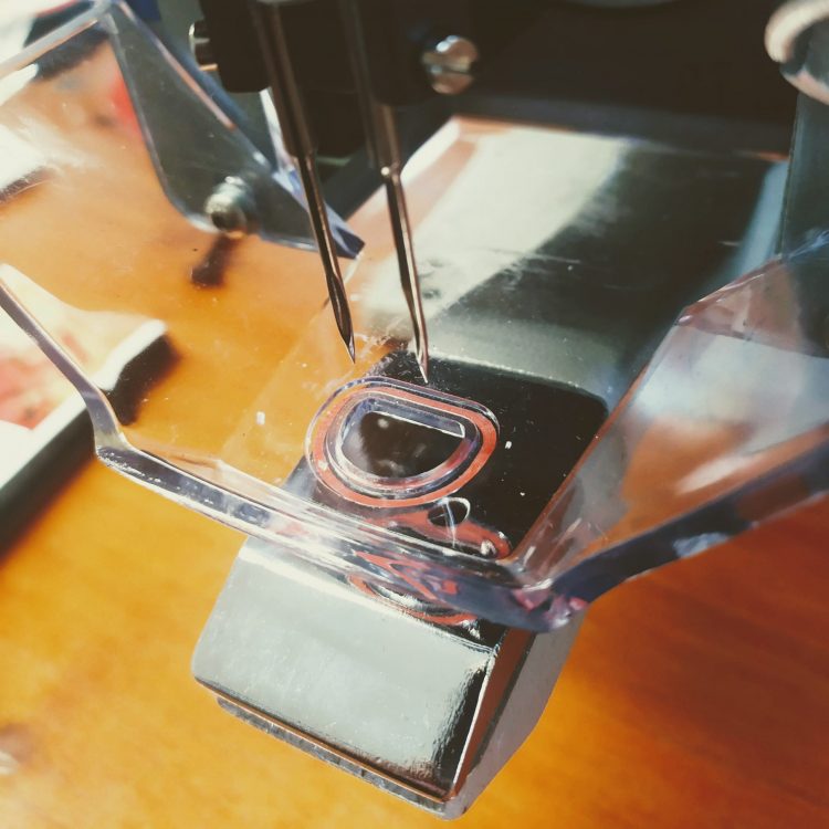 Stitching, up close.